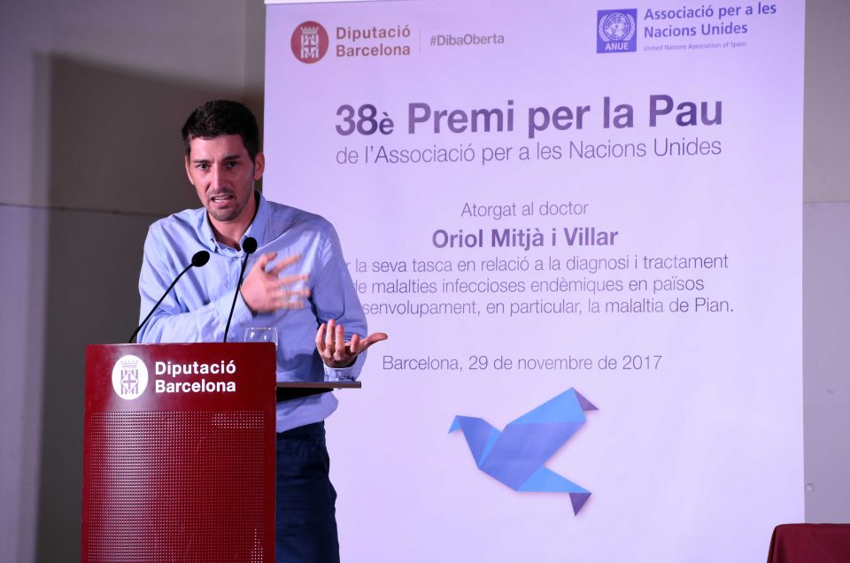 38è Premi Pau 2017, Oriol Mitjà i Villar (ANUE)